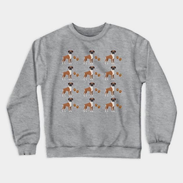 Boxer dog cute pattern Crewneck Sweatshirt by Maful